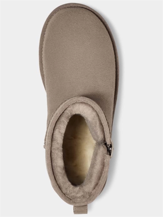 UGG Classic Mini Bailey Zip Støvler, Smoke Plum